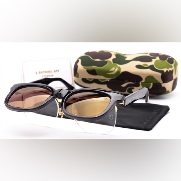 A Bathing Ape Bape Boston Club BBC Flip Sunglasses - Picture 3 of 3